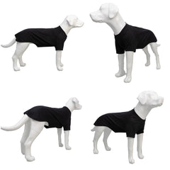 Lovelonglong basic blank T-shirt dog texture closeup highlights premium cotton