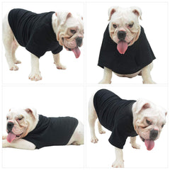 Lovelonglong Bulldog Clothes T shirt on pug demonstrates easy care
