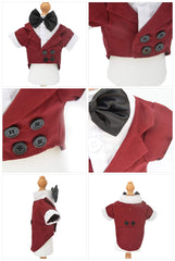 Lovelonglong pet tuxedo stitching detail highlights durable craftsmanship for long-lasting wear.
