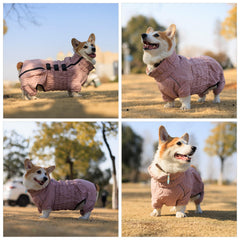 Lovelonglong warm dog coat lotus pink DL waterproof outer fabric blocks moisture