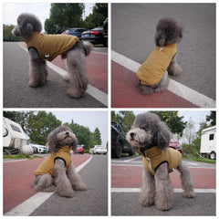 Lovelonglong winter vest on snow walk demonstrates stylish warmth during cold adventures.