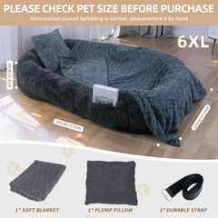 lovepals human dog bed with spacious interior for shared rest