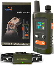 LOVEPETPAL dog training collar remote overview for simple, consistent training in outdoor settings.