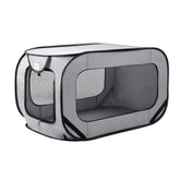 Love's Cabin 36in portable dog bed front view for travel-friendly comfort