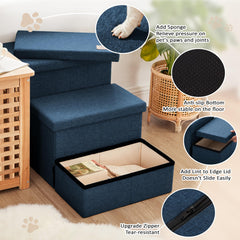 Love's cabin dog stairs with non-slip bottom for stable use