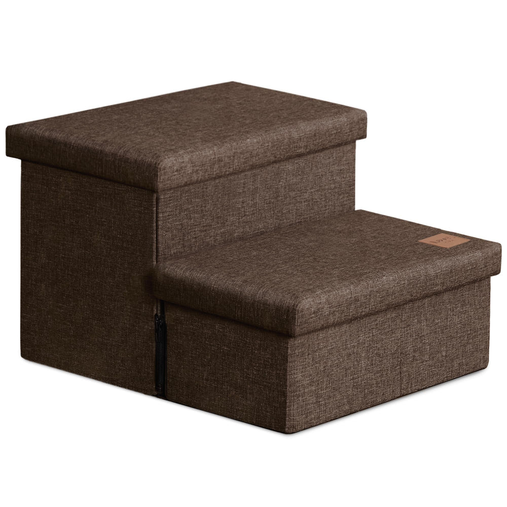 Love's cabin dog stairs storage assembly video demonstrates quick setup.