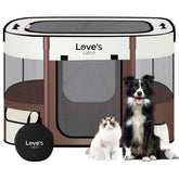 Love's cabin pet playpen indoor-outdoor: sturdy design supports safe, versatile use.