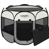 Love's cabin puppy playpen 8-panel circle design for safe indoor and outdoor play