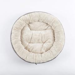 Love's cabin round donut bed outer shell shows durable soft fabric