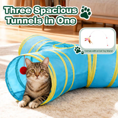 Love's cabin tunel gato con estructura de acero resistente para juegos intensos.