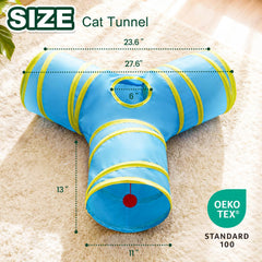 Love's cabin tunel gato mirilla y pelota para estimulación física diaria.
