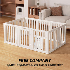LoveTail Clear Dog Play Pen door provides convenient entry and exit for pets