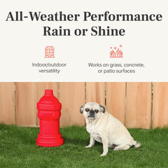 Lovewag Pets fire hydrant 8x14 outdoor-use option for versatile placements.