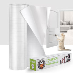 Lovinch thicken vinyl protector on a large roll shields furniture from cat claws and daily wear.