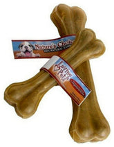 Loving Pets Dlv4708 natural pressed rawhide bone 8-1/2 inch chew promotes dental health