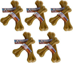Loving Pets Nature's Choice rawhide pressed bone 12in dog chewing image — promotes long-lasting engagement