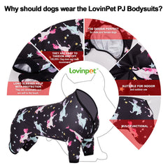 LovinPet big dogs onesies lightweight breathable fabric on dog