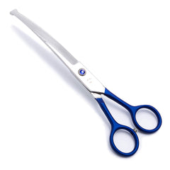 LovinPet curved-shears close-up for precise curved trimming and shaping.