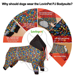 LovinPet large dog onesie easy-on-off design reduces fuss during dressing for dogs