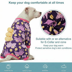 LovinPet large dog pajamas easy-on/off closure for quick changes