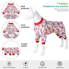 LovinPet open belly pullover design allows walking freedom without removing the shirt.