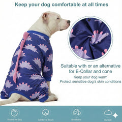 LovinPet post-op recovery suit image demonstrating deterrence of licking after surgery.