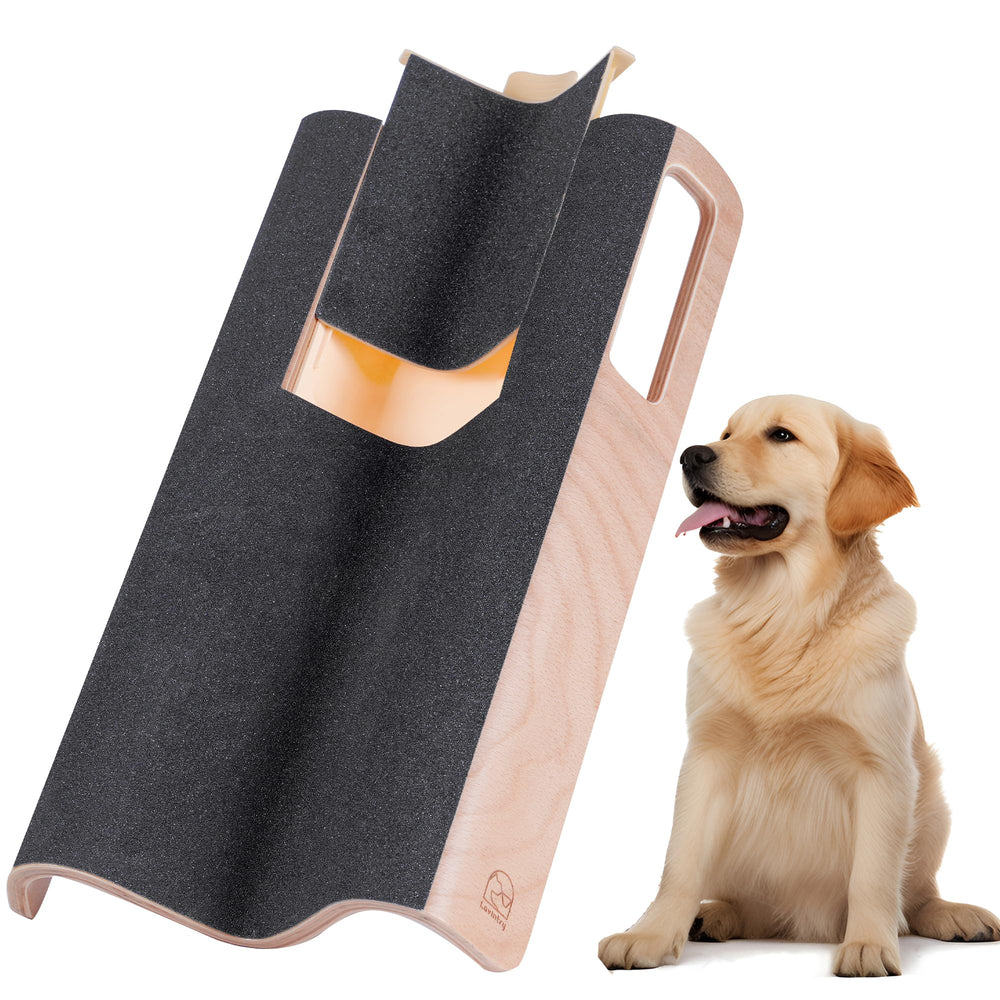 LovIntry M-Shaped scratch pad front view with curved surface for nail filing