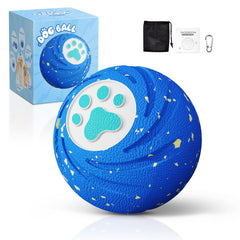 Lovkid Smart Ball blue outer shell in action for durable fetch and chew resistance