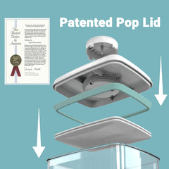 LOYOSEL transparent dog treat container shows contents for quick selection.