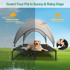 LPOTIUS canopy is waterproof and UV-resistant for all-weather use.