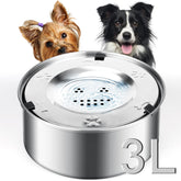 LQPBDFDC dog water bowl 3L capacity shows spill-proof hydration for larger dogs
