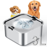 LQPBDFDC No Spill Water Bowl with 3L reservoir supports long trips with fewer refills.