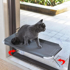 LSAIFATER cat window perch 360 sunbath showcases sunlit lounging for indoor cats