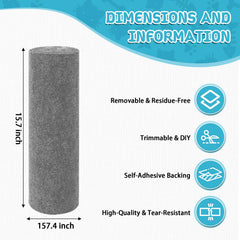 LSGCQ Self-Adhesive Carpet Mat demonstrates quick, residue-free mounting on furniture.
