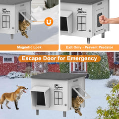 Lslpin thermostatic heating pad inside view emphasizing cozy warmth for cats