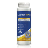 LubriSynHA bottle with label showcases a premium pet joint care solution for daily mobility.