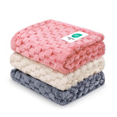 Luciphia 300GSM fleece dog blanket close-up showing plush, skin-friendly comfort