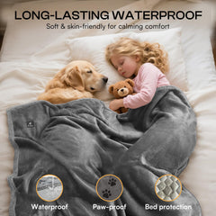 Luciphia reversible sherpa-fleece blanket showing plush interior and soft surface