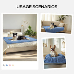 Luciphia blanket on couch protects furniture from pet hair