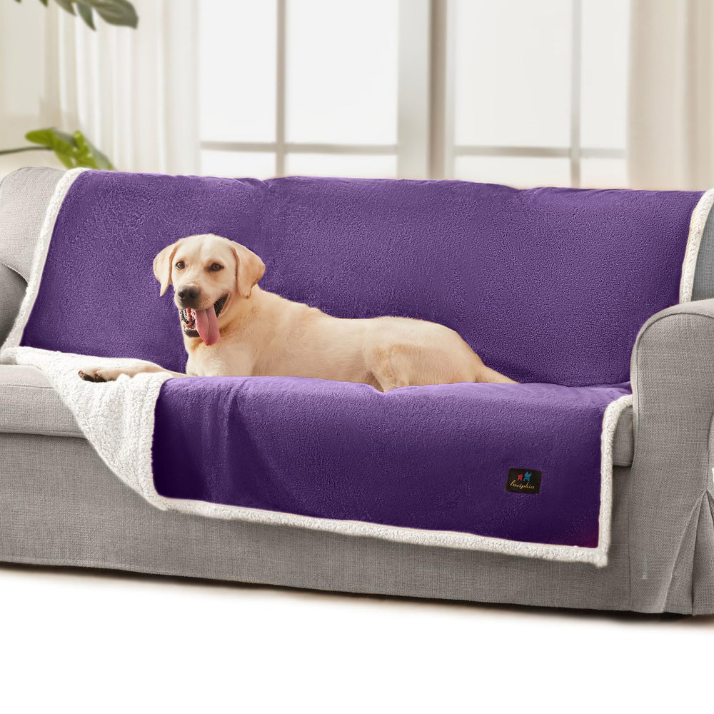 Luciphia Waterproof Bed Blanket front view shows dual-layer warmth for pets.