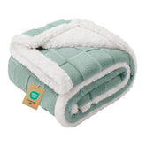 Luciphia waterproof dog blanket on couch protects upholstery and keeps small pets cozy
