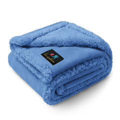 Luciphia waterproof pet blanket on sofa protects furniture from spills and accidents