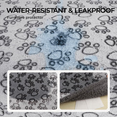 Luciphia waterproof pet blanket reversible design shows fleece and sherpa options