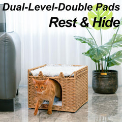 LUCKITTY foldable hideaway folds flat for easy storage and travel.