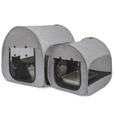 LUCKITTY portable cat playpen main house creates roomy retreat for multiple cats.