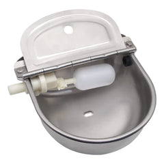 Lucky Farm stainless-steel-bowl-closeup displays rust-free durability for daily farm use.