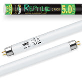 LUCKY HERP 2-pack T5 UVB-24W provides broad enclosure coverage for larger terrariums.