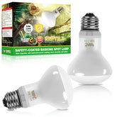 LUCKY HERP 3rd-gen 50W bulb in packaging, ready to safely heat your reptile enclosure