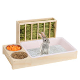 LuckyBOPAN 3-in-1 rabbit litter box assembly for quick, mess-reducing setup.