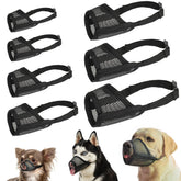 LUCKYPAW Muzzle Set Mesh Coverage provides breathable protection during grooming and outdoor walks